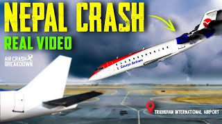 NEPAL CRASH REAL VIDEO  How did it happen [upl. by Archer]