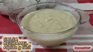 SALSA BECHAMEL rápida y fácil para sacarte de apuros y sin Gluten [upl. by Kcerred]