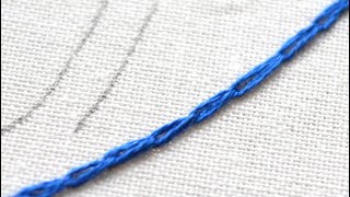 How To Embroider Chain Stitch [upl. by Ativel]