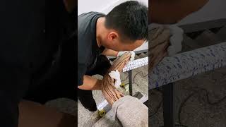 Circular stair handrail installation process [upl. by Raney]