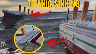 Titanic and Britannic Model Sinking on the Lake [upl. by Heintz524]