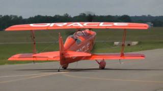 Sean Tucker aerobatics in his new Challenger III Biplane cutting ribbons at KHWY on 51911 [upl. by Einned]