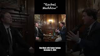 Elon Musk with Tucker Carlson about Rachel Maddow elonmusk [upl. by Royce]