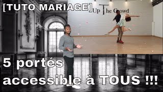 TUTO MARIAGE 5 jolis portés SIMPLES pour votre ouverture de bal [upl. by Gnap]