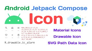 Part 7  Android Jetpack Compose Master Course Icon Material  Drawable  SVG path data [upl. by Meras22]