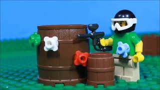 Bedlam Lego Part 3 Lego Paintball Team Revenge Game [upl. by Arretal]