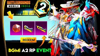 BGMI A2 ROYAL PASS ALL EVENT  BGMI A2 RP  BGMI FREE MATERIAL EVENT [upl. by Namrej]