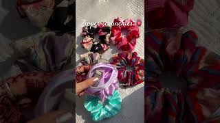 Try our zipper scrunchies now  shortvideo shorts short ytshort yt ytshorts [upl. by Oiralih80]