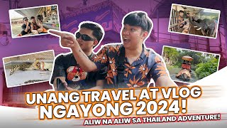 UNANG TRAVEL AT VLOG NG 2024 ALIW NA ALIW SA THAILAND ADVENTURE  CHAD KINIS [upl. by Nerraw]