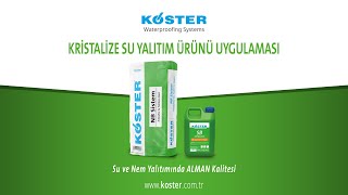 Kristalize Su Yalıtımı Ürünü Uygulaması  KÖSTER NB Sistem [upl. by Etnemelc]