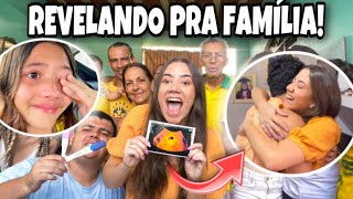 REVELANDO A GRAVIDEZ PRA FAMÍLIA muita emoção 🥹 [upl. by China658]