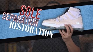 Air Jordan 11 Sole Separation Restoration [upl. by Lainahtan27]