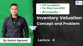 L8 Inventory Valuation  Concept and Problem  CA AccountsMayJune2022Anshul Agrawal [upl. by Ghiselin]