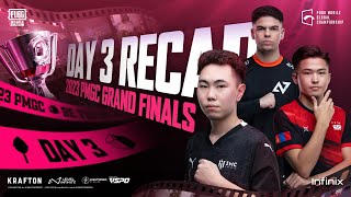 GRAND FINALS DAY 3 RECAP2023 PMGC  PUBG MOBILE ESPORTS [upl. by Ackley]