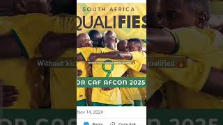 Bafana bafana qualifies for Afcon 2025 before last match betwaypremiership afcon2025 southafrica [upl. by Marigolda]