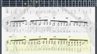 Hendrix Jimi Woodstock Improvisation GUITAR TAB [upl. by Ginni]