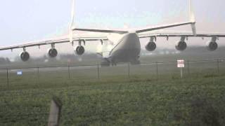 Antonov AN225 Takeoff at Edmonton International Airport June 28th 2014 [upl. by Aligna]