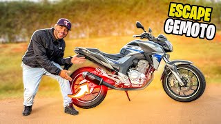 PEGUEI UMA CB TWISTER COM ESCAPAMENTO GEMOTO MELHOR QUE DORE [upl. by Zinck]