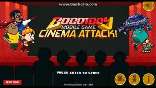 Boboiboy Cinema Attack Game suka suka [upl. by Jehovah]