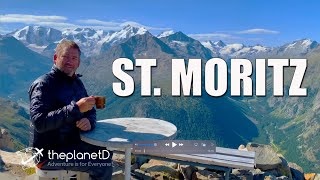 A Tour of St Moritz Switzerland  Kulm Hotel and the Muottas Muragl Hike [upl. by Caria]