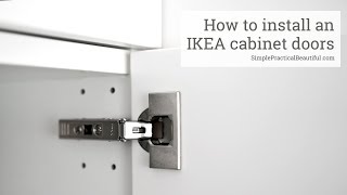 How to Install an IKEA Cabinet Door [upl. by Ainesell66]