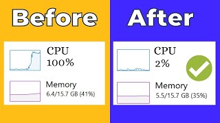 How To Fix High RAMMemoryCPUDISK Usage on Windows 1011windows [upl. by Straus298]