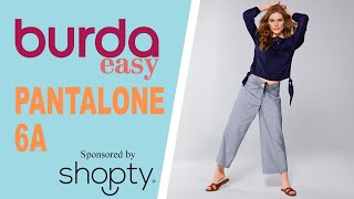 Come cucire un pantalone per l’estate Modello 6A Burda easy 22020 [upl. by Honor]