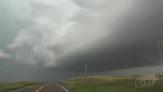 06082021 Glendive Montana Severe StormsHuge HailLightningStructure Timelapse [upl. by Esinel]