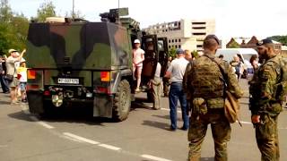 Mowag Eagle V armored vehicle amp AMX Leclerc tank Kaunas [upl. by Arraeit]