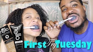 First Try Tuesday  Hello Activated Charcoal Toothpaste [upl. by Knobloch]