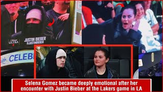 Selena Gomez became deeply emotional after her encounter with Justin Bieber at the Lakers game in LA [upl. by Allix]