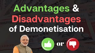 Advantages amp Disadvantages of Demonetisation  IAStube [upl. by Launce651]