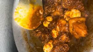 Dinner pork and chicken adobo with boiled eggs🥰youtube youtubeshorts cooking yummy food dinner [upl. by Berget]