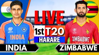 India vs Zimbabwe 1st T20  Live Cricket Match Today  IND vs ZIM Live Match Today  IND vs ZIM [upl. by Mathis]