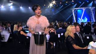 Petra Mede gör Ice Bucket Challange  på Jenny Strömstedt  Kristallen TV4 [upl. by Cherey574]