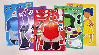 ASMR Decorate with Sticker Book The Inside Out  P1 [upl. by Atinhoj]