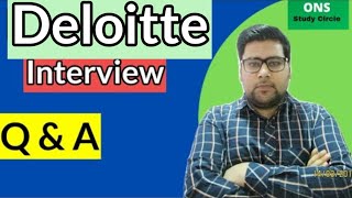 Deloitte Interview Questions And Answers [upl. by Levan684]