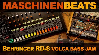 Behringer RD 8 volca bass jam [upl. by Nurse494]