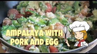 GINISANG AMPALAYA WITH PORK AND EGG RECIPE LutongPinoy [upl. by Elinore]