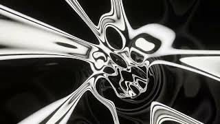 Abstract Background Video 4k VJ LOOP NEON Tunnel Wave Metallic Black White Screensaver Visual [upl. by Okiron476]