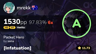 1173⭐ Vanilla  mrekk  sana  Packet Hero Infatuation HDDT 9783 1530pp 6❌ [upl. by Ellehsram]