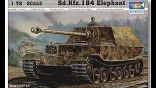 Sdkfz184 Elephant Trumpeter 172 [upl. by Eirrehs]