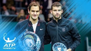 Roger Federer beats Grigor Dimitrov to win 97th title  Rotterdam 2018 Final Highlights [upl. by Mafala]