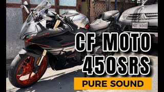 CF MOTO 450SRS  PURE SOUND ON STOCK  NO WIND NOISE ZOOM H1N [upl. by Gore]