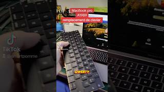 clavier QWERTY en AZERTY azerty qwerty macbookpro [upl. by Lachlan]