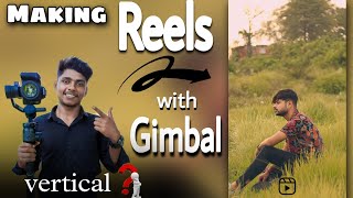 How to set gimbal verticalshoot reels and edit   moza aircross 2 mozaaircross2 [upl. by Ellehsad]