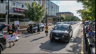 Black Lives Matter protesters stop traffic in downtown Belleville IL [upl. by Hartzel]