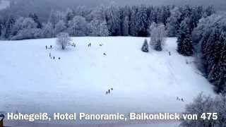 Rodeln im Harz vor dem Panoramic Hotel Hohegeiß [upl. by Kirtley]