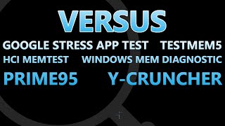 Testing Memory Stability Testing Programs  Analysis [upl. by Stargell]