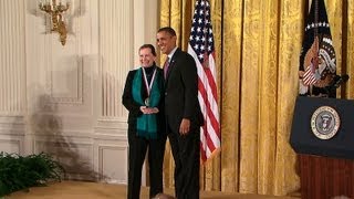 President Obama Honors the Countrys Top Innovators and Scientists of 2011 [upl. by Ycnahc]